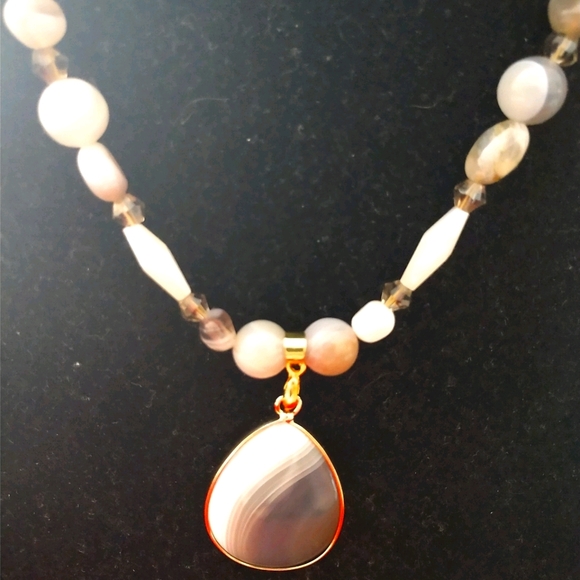 Hand Crafted Jewelry - 😀 NECKLACE EARRINGS SET HANDMADE NEW 30" BEAUTIFUL